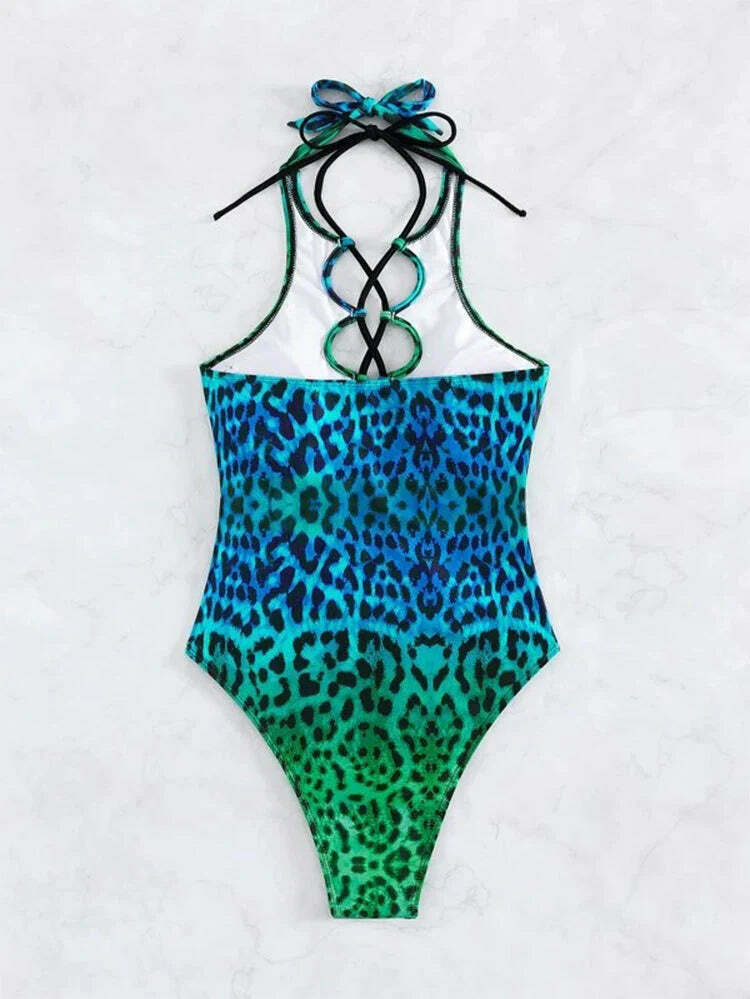 Coquette Aesthetic Hollow Strap One-Piece Swimsuit Coquette Aesthetic Hollow Strap One-Piece Swimsuit