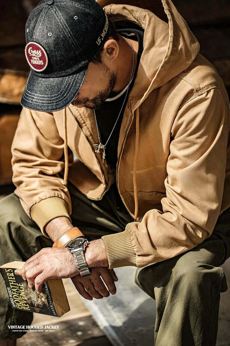 Coquette Aesthetic Hooded Canvas Jacket - Y2K Fashion with Grunge & Pastel Goth Vibes