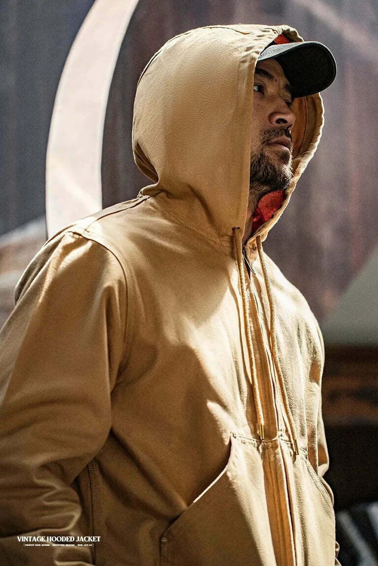 Coquette Aesthetic Hooded Canvas Jacket - Y2K Fashion with Grunge & Pastel Goth Vibes