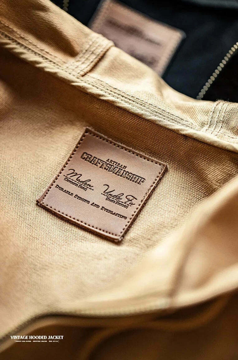 Coquette Aesthetic Hooded Canvas Jacket - Y2K Fashion with Grunge & Pastel Goth Vibes