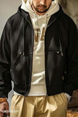 Coquette Aesthetic Hooded Canvas Jacket - Y2K Fashion with Grunge & Pastel Goth Vibes