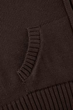 Coquette Aesthetic Hooded Crop Knit Cardigan - Y2K Fashion Women's Clothing