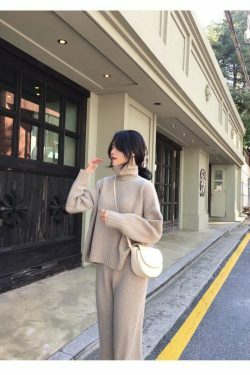 Coquette Aesthetic Ivy High Neck Tracksuit Set - Y2K Fashion Women's Outfit