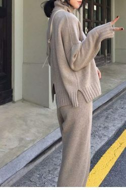 Coquette Aesthetic Ivy High Neck Tracksuit Set - Y2K Fashion Women's Outfit