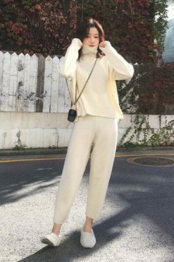 Coquette Aesthetic Ivy High Neck Tracksuit Set - Y2K Fashion Women's Outfit