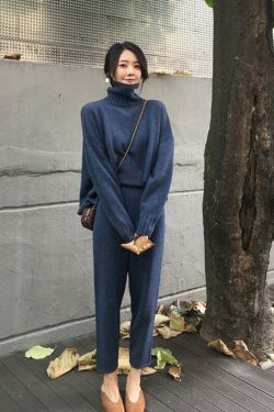 Coquette Aesthetic Ivy High Neck Tracksuit Set - Y2K Fashion Women's Outfit