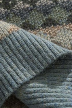 Coquette Aesthetic Jacquard Knit Grandad Jumper - Y2K Fashion for Women