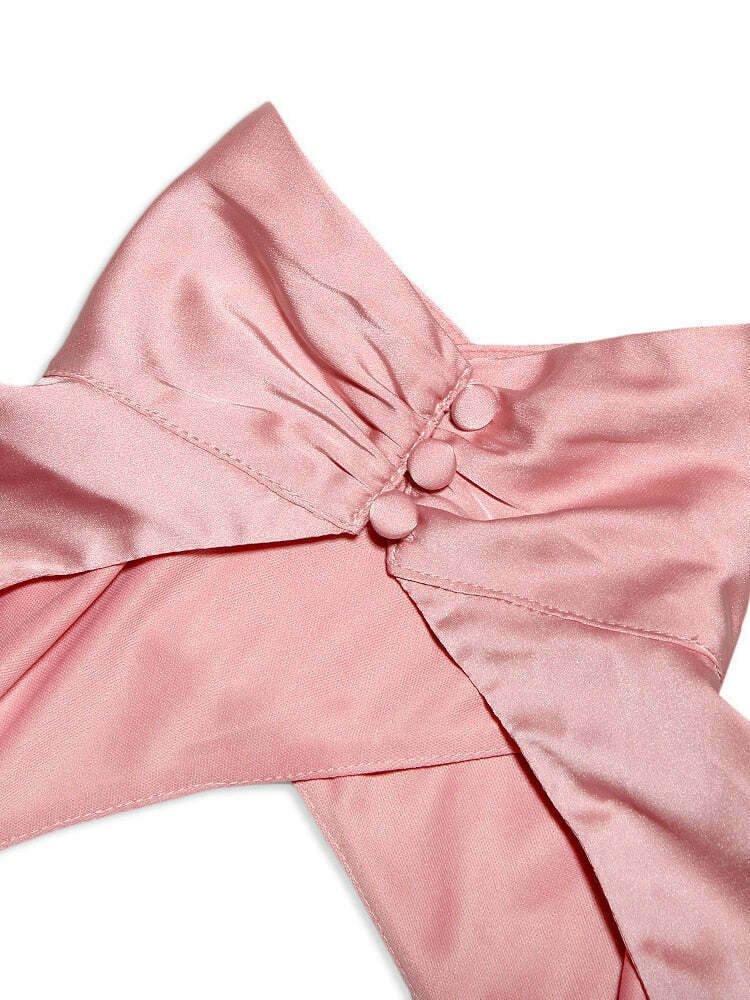 Coquette Aesthetic Janelle Satin Mini Dress - Y2K Fashion for Women - Grunge Style Outfit