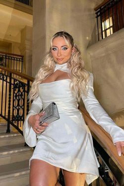 Coquette Aesthetic Janelle Satin Mini Dress - Y2K Fashion for Women - Grunge Style Outfit