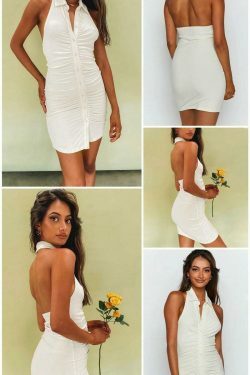 Coquette Aesthetic Julian Ruched Mini Dress - Y2K Fashion Statement