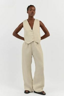 Coquette Aesthetic Justine High Waist Pants Suit Set