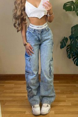 Coquette Aesthetic Kai Cargo Pants - Y2K Fashion for Women with Grunge Style and Pastel Goth Vibes