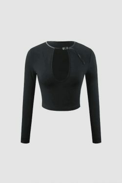 Coquette Aesthetic Keyhole Buckle Top & Wrap Skirt Set