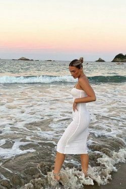 Coquette Aesthetic Knitted Cargo Skirt in Monre Style