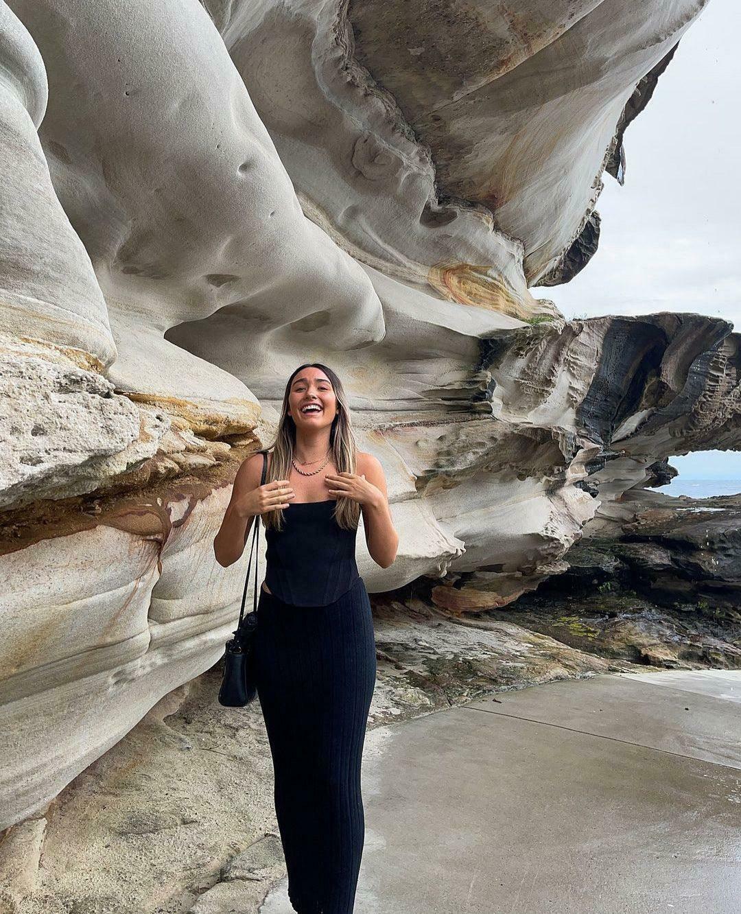 Coquette Aesthetic Knitted Cargo Skirt in Monre Style Coquette Aesthetic Knitted Cargo Skirt in Monre Style