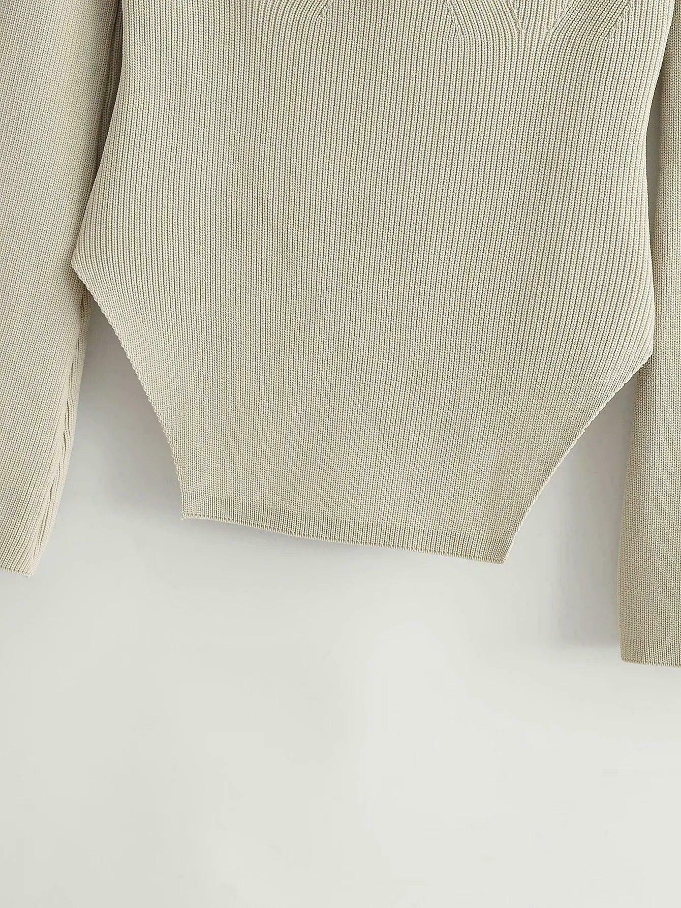 Coquette Aesthetic Knitted Top with Full Sleeves for Women Coquette Aesthetic Knitted Top with Full Sleeves for Women