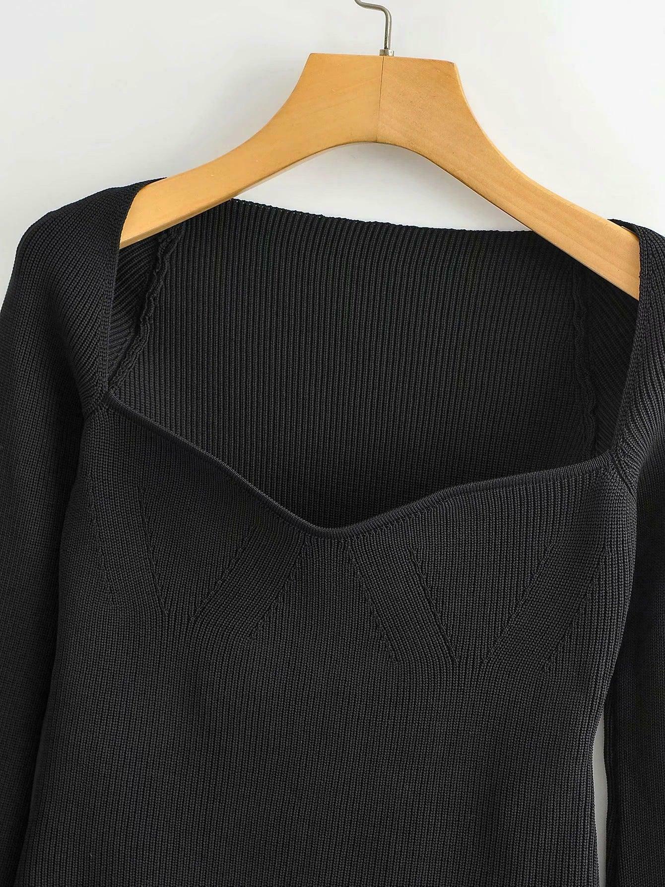 Coquette Aesthetic Knitted Top with Full Sleeves for Women Coquette Aesthetic Knitted Top with Full Sleeves for Women