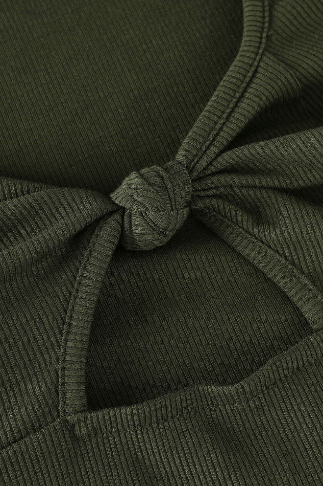 Coquette Aesthetic Knot Detail Cut Out Top Coquette Aesthetic Knot Detail Cut Out Top