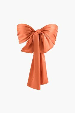 Coquette Aesthetic Knot Front Tube Top & Asymmetric Pleated Skirt Set