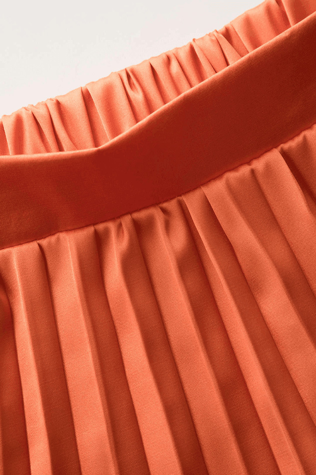 Coquette Aesthetic Knot Front Tube Top & Asymmetric Pleated Skirt Set