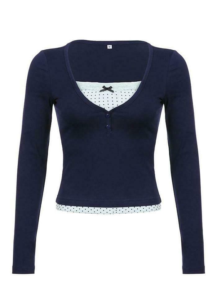 Coquette Aesthetic Lace-Trim Crop Top: Y2K Fashion Women's Grunge Style Shirt Coquette Aesthetic Lace-Trim Crop Top: Y2K Fashion Women's Grunge Style Shirt