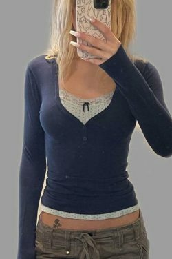 Coquette Aesthetic Lace-Trim Crop Top: Y2K Fashion Women's Grunge Style Shirt