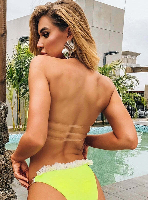 Coquette Aesthetic Lace Bikini Swimsuit - Y2K Fashion Statement for Women