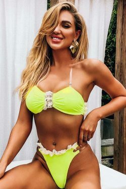 Coquette Aesthetic Lace Bikini Swimsuit - Y2K Fashion Statement for Women