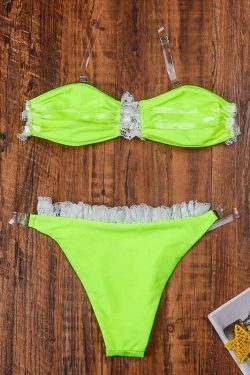 Coquette Aesthetic Lace Bikini Swimsuit - Y2K Fashion Statement for Women