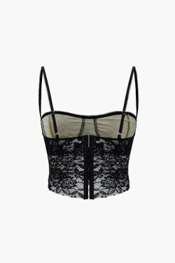 Coquette Aesthetic Lace Cami Top & Bodycon Midi Skirt Set