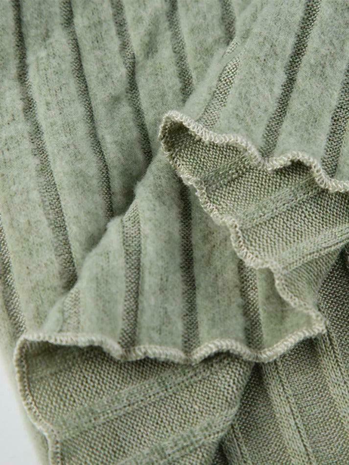 Coquette Aesthetic Lace Trim Notch Neck Cropped Knit Sweater Coquette Aesthetic Lace Trim Notch Neck Cropped Knit Sweater