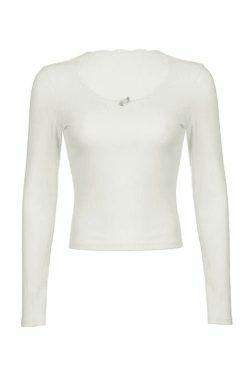 Coquette Aesthetic Lace Trim White Ribbed Knit Top - Y2K Fashion for Women