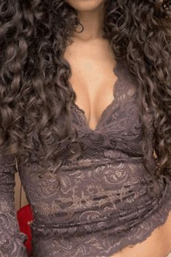 Coquette Aesthetic Lace V-Neck Flared Sleeve Top - Y2K Fashion Statement Piece