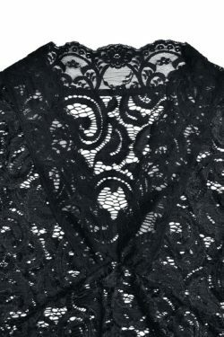 Coquette Aesthetic Lace V-Neck Flared Sleeve Top - Y2K Fashion Statement Piece