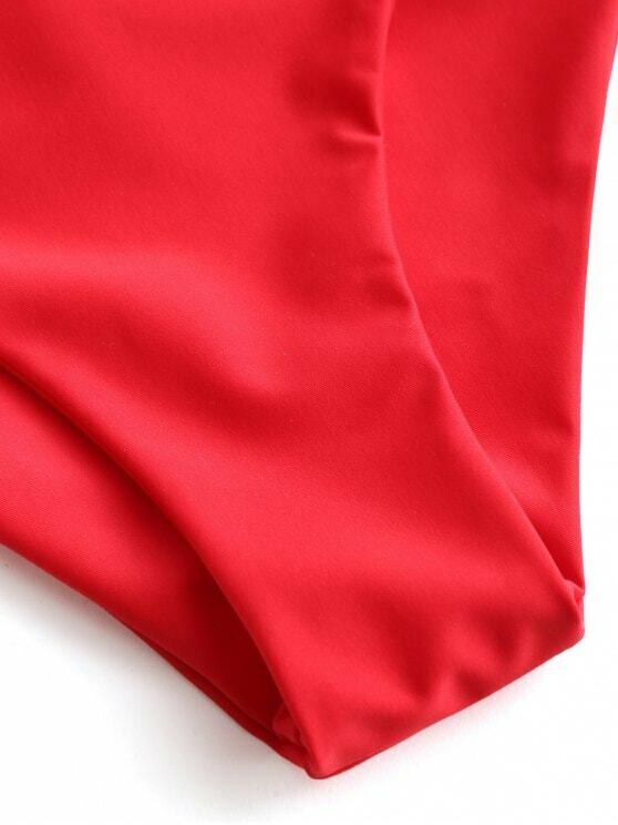 Coquette Aesthetic Ladder Cut Cami Ruched Bikini - Y2K Fashion Swimwear