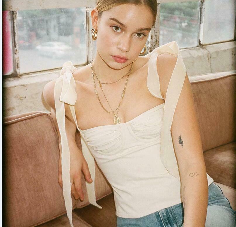 Coquette Aesthetic Laurel Bandage Bodycon Top - Y2K Fashion Statement Piece