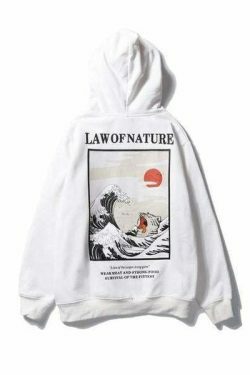 Coquette Aesthetic Law of Nature Hoodie - Y2K Fashion Grunge Style Cute Tops Pastel Goth