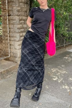 Coquette Aesthetic Layered Midi Skirt - Y2K Fashion with Grunge & Pastel Goth Vibes