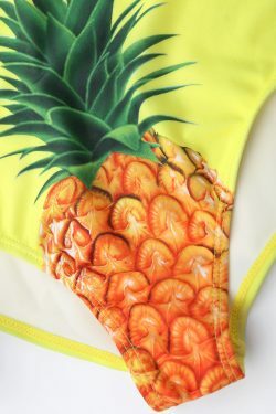Coquette Aesthetic Lemon Straps Drop Armhole Swimsuit