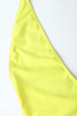 Coquette Aesthetic Lemon Straps Drop Armhole Swimsuit