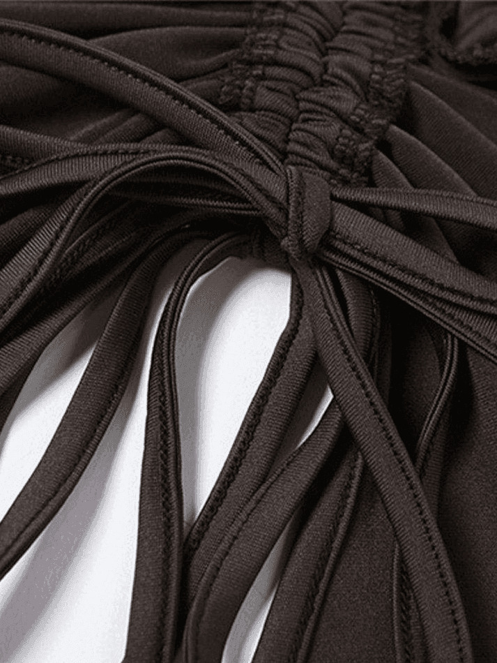 Coquette Aesthetic Long Sleeve Bolero and Cami Set - Y2K Fashion Women's Outfit