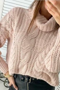 Coquette Aesthetic Long Sleeve Turtleneck Sweater in Y2K Fashion Style