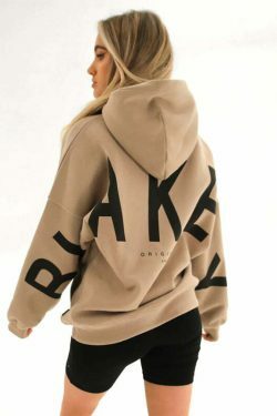 Coquette Aesthetic Loose Fit Hoodie with Big Thick Letters - Y2K Fashion Statement