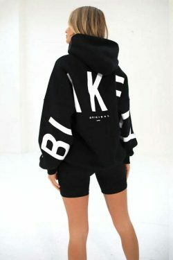 Coquette Aesthetic Loose Fit Hoodie with Big Thick Letters - Y2K Fashion Statement