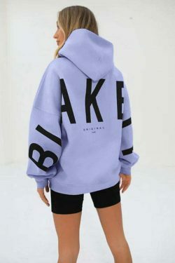 Coquette Aesthetic Loose Fit Hoodie with Big Thick Letters - Y2K Fashion Statement