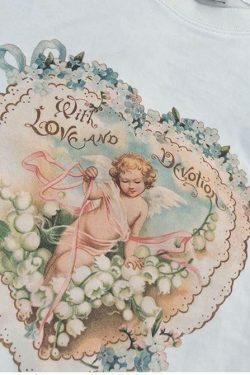 Coquette Aesthetic Love & Revolution Tee - Y2K Fashion Statement for Women