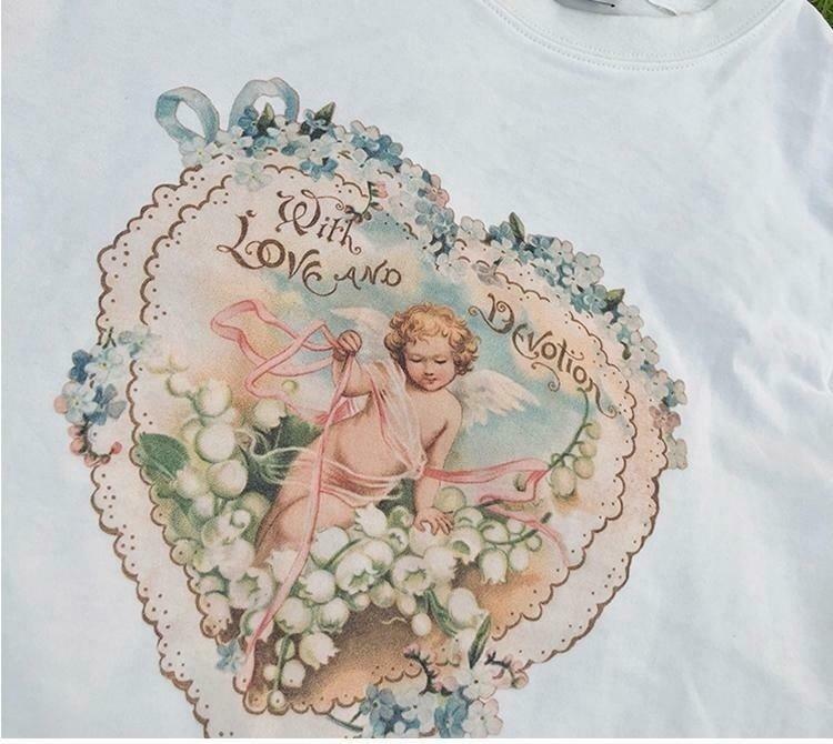 Coquette Aesthetic Love & Revolution Tee - Y2K Fashion Statement for Women