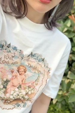Coquette Aesthetic Love & Revolution Tee - Y2K Fashion Statement for Women