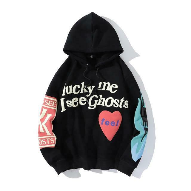 Coquette Aesthetic Lucky Me I See Ghosts Hoodie - Y2K Fashion Statement