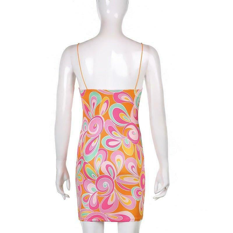 Coquette Aesthetic Luna Floral Mini Dress - Y2K Fashion with a Touch of Grunge and Pastel Goth Vibes Coquette Aesthetic Luna Floral Mini Dress - Y2K Fashion with a Touch of Grunge and Pastel Goth Vibes